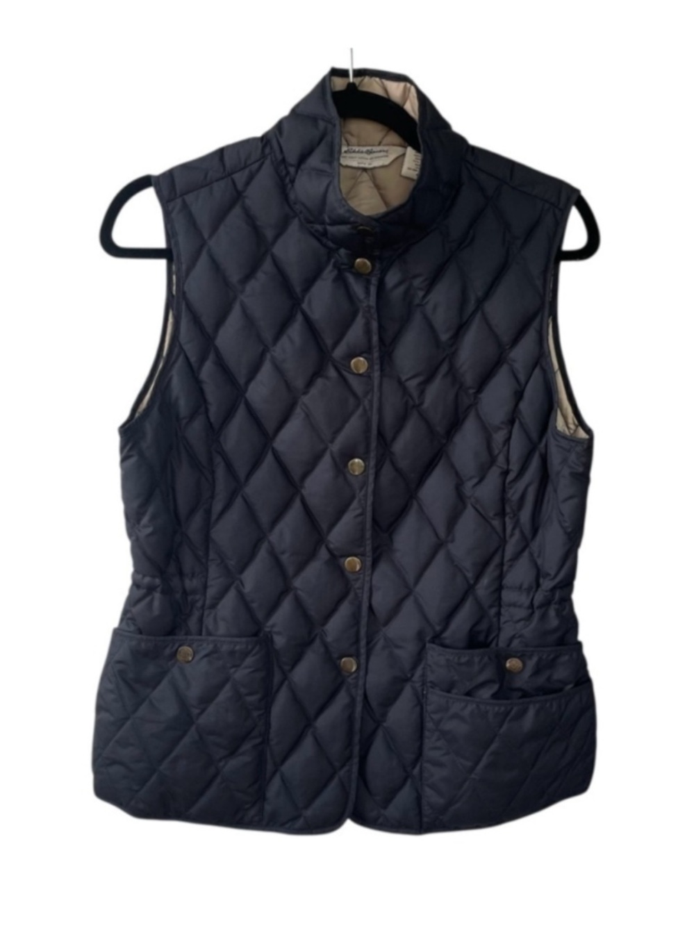 EDDIE BAUER Women’s Quilted Down Puffer Vest Black M